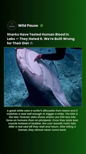 Why Sharks Hate the Way Humans Taste — And Almost Always Leave #shorts #shark #ocean