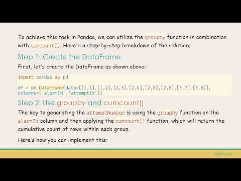 Efficiently Sorting and Counting Instances of Column Values in Pandas