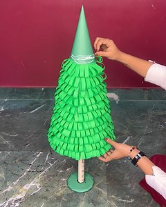 24K views · 104 reactions | Christmas Tree 3d paper craft idea | Deep's CRAFT | Facebook