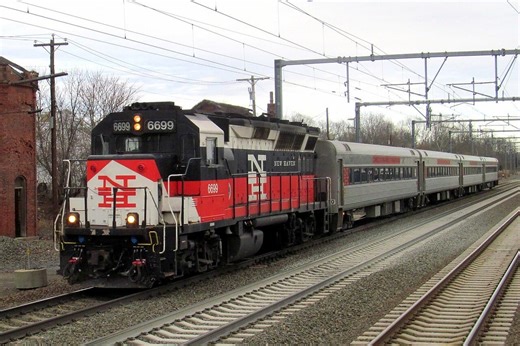 MBTA Unveils Refurbished Locomotive Celebrating New Haven Railroad Legacy