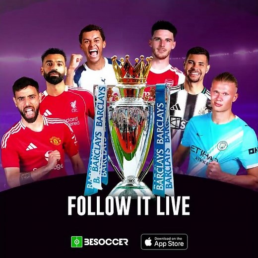 Download our app to follow all the Premier League scores, statistics, matches and news live....