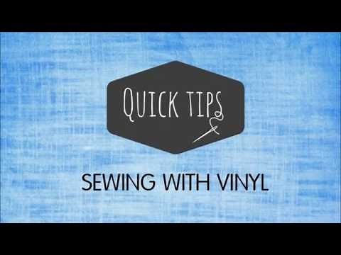 SEWING WITH VINYL - hints and tips
