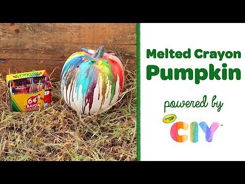 DIY Melted Crayon Pumpkin || Crayola CIY: Create It Yourself