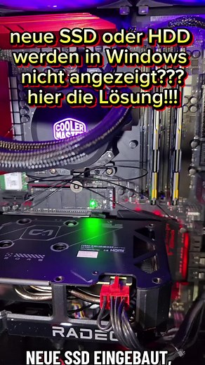 Neue HDD oder SSD installieren und sichtbar machen