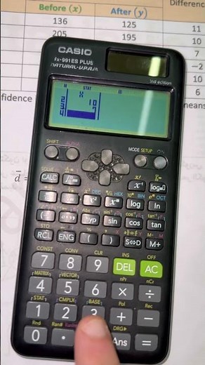 Calculate Standard Deviation by calculator - حل الانحراف المعياري باستخدام الالة حاسبة