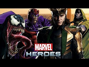 Marvel Heroes 2016 - Loki, Venom, Magneto, Dr. Doom e VILÕES
