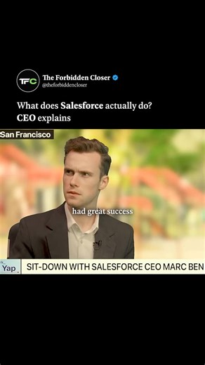 Sales | Money | Closer on Instagram: "Salesforce isn’t just a name — it’s the world’s leading cloud‑based CRM platform that helps businesses manage customer relationships, sales, marketing, service, and more — all in one place. It gives teams a shared view of every customer so they can work smarter, not harder. At its core, Salesforce organizes customer data, automates routine tasks, and shows insights that help you close deals, improve support, and build lasting customer connections — often pow