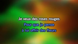 Karaoke Des roses rouges pour un ange blond - Lucky Blondo - CDG, MP4, KFN - Karaoke Version