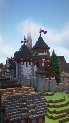 Burg Niederwiesenfels minecraft medieval castle #minecraft #minecraftcastle #minecraftbuildings