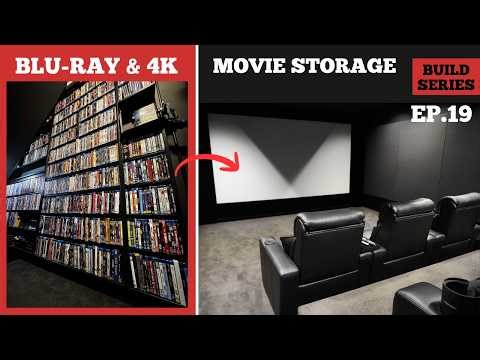 Ep19 BLU-RAY MOVIE STORAGE ⏐How I made a KILLER 9.4.6 KRIX Home Cinema ⏐Build Series
