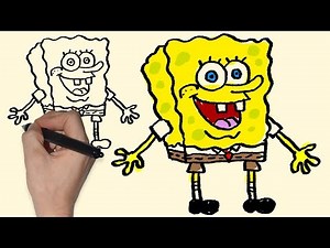 how to draw SpongeBob from SpongeBob SquarePants Nickelodeon - Magic Doodle Drawing