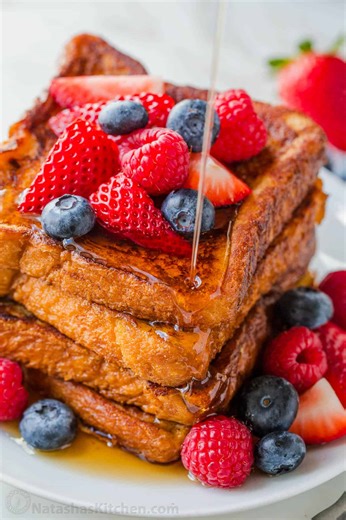 This is the only French Toast recipe you’ll need and you can use whatever bread you prefer. (Recipe in Comments) | NatashasKitchen.com