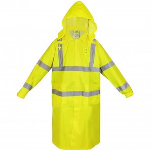 [Hot Item] PVC Rain Wear Waterproof Clothing Hi-Vis Reflective Tape Raincoat Rainsuit