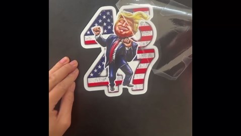 President 45 Stickers (Large 6in), 45 47 Political Car Decal, Stickers 2025, Independence Day Sticker, Patriotic Spirit Decal, Funny Decal for Water Bottle, Laptop.