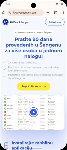 Install Android App, 90dayschengen.com
