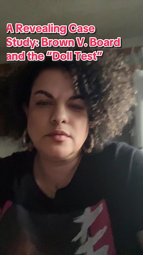 This video was made to shed light on Dr. Kenneth & Mamie Clark’s “doll test,” a used in the Brown V. Board case. The “doll test” studied the effects of segregation on Black children. Ultimately, this 1954 Civil Rights case is credited with ending “seperate but equal” for Black children. #BlackHistory is American History..IS #GlobalHistory. Please, read up on the “doll test” - why #ThurgoodMarshall insisted on using the test findings. Remember, telling *real history IS Humanizing🖤#BlackHistoryMo