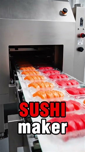Fish In… Sushi Out 🤯 Automatic Sushi Machine! #ai #sushi