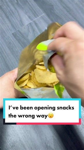 Ingenious Snack Hacks: Opening Chips the Right Way