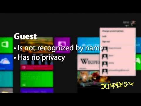 How to Create User Accounts in Windows 8 For Dummies