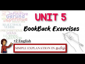 12th English| Unit 5 - BookBack Exercises | Words-Compound, Blended | Euphemism |Gerunds|Infinitives