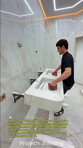 Luxury Floating Vanity Installation