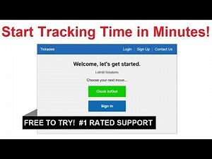 Tickadee Overview - Online/Web-Based Time Clock Software - Free 30 Day Trial