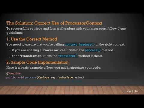 Solving the Empty Header Issue in Kafka Streams