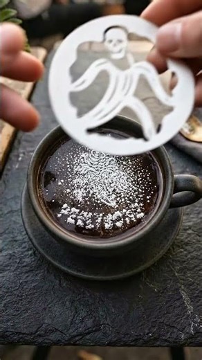 AI Tried Making Sugar Art on Coffee… It Got Weird ☕💀 #shorts