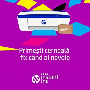 Primești cerneala direct la ușă și ai livrarea inclusă. Planuri de abonament începând de la 4.99 lei/lună. Scapă de griji! | HP