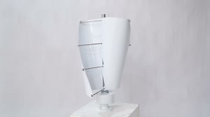 Wind Turbine, 12V 100W Vertical Axis Wind Turbine Generator, Power Generation Permanent Magnet Generator with Controller & 2 Aluminum Alloy Blades for Home Boats & Street Lighting (White)