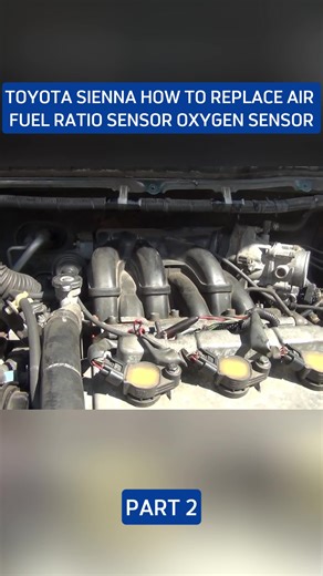 toyota sienna how to replace air fuel ratio sensor oxygen sensor#carrepair #auto #automotive