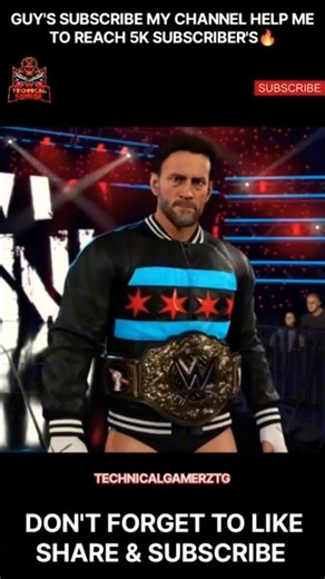 WWE 2K26 CM Punk Entrance TECHNICALGAMERZTG #shorts #ytshorts #viralshorts