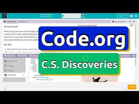 Code.org Lesson 9.2 Using Images | Tutorial with Answers | Unit 2 Web Development | CS Discoveries