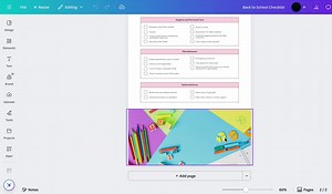 Back to School Checklist Canva Template, Student Preparation Planner, School Supplies List & First Day Readiness Guide - Etsy