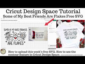 Free Snowman Quote SVG: Cricut Design Space Tutorial - How to Contour