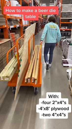 DIY Beer Die Table Tutorial