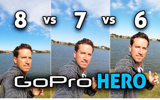 GoPro HERO 8 vs 7 vs 6(4K)，全方位对比【大咖测评】
