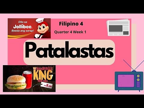 Patalastas Filipino 4 Quarter 4 week 1 | Mga halimbawa ng mga uri ng patalastas | Elaissa Marie