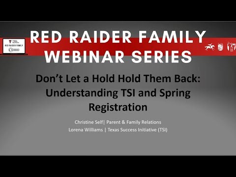 Don't Let a Hold Hold Them Back: Understanding TSI and Spring Registration