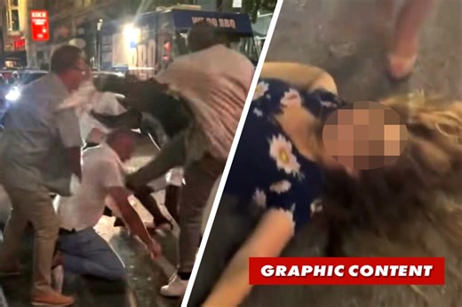 Cincinnati brawl erupts downtown with woman getting knocked out