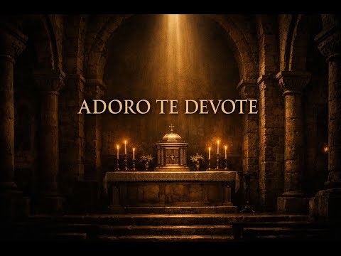 Adoro te Devote (Latin) – Deep Gregorian Chant for Eucharistic Adoration & Prayer