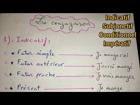 درس شامل حول تصريف الأفعال الفرنسية كل ما يتعلق ب la conjugaison جميع الأزمنة