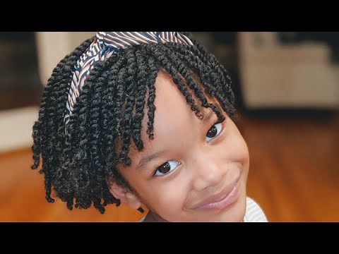 How to Two Strand Mini Twist my 5 yr olds Natural Hair | Basic Hair Care | African American