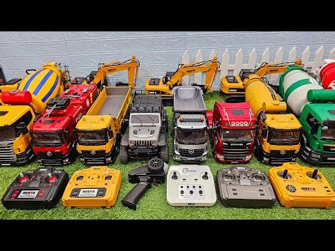 RC CONSTRUCTION TRUCK, DUMP TRUCK, EXCAVATOR, TRAILER, MOLEN TRUCK, FIRE TRUCK, BULLDOZER, LOADER