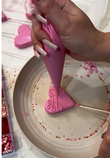 Decorating Heart-Shaped Cake Pops with Love