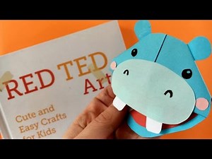 Easy Hippo Bookmark DIY - Easy Corner Bookmark How Tos - Make a Zoo