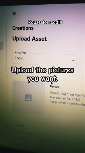 How to make ur own t shirt on Roblox