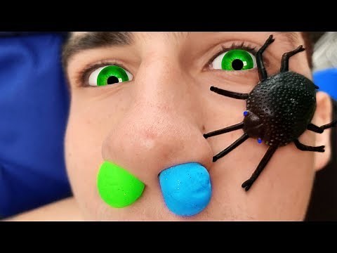 M&M'S STUCK IN NOSE!!