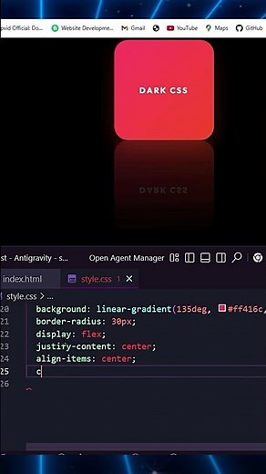 🔥CSS Box-Reflect Property Example🎓🧑‍💻 #coding #javascript #css #programming