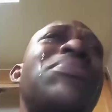 Black Guy Crying (Viral Meme Template) No Copyright